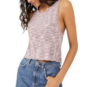 NWT free people best of us lace up back top size xs